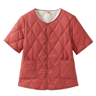 冬半袖马甲女羽绒棉秋冬加绒中老年妈妈带袖棉袄外穿内胆保暖背心