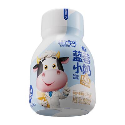 儿童DHA叶黄素酯蓝莓牛奶小瓶