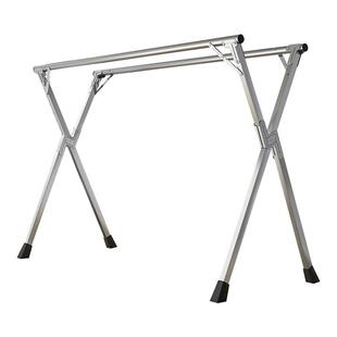 折叠晾衣架落地室内家用阳台卧室不锈钢室外伸凉缩杆式晒被子神器