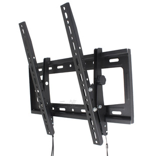 通用电视机挂架大角度俯仰角可调挂墙支架可倾斜抬起插线壁挂架子