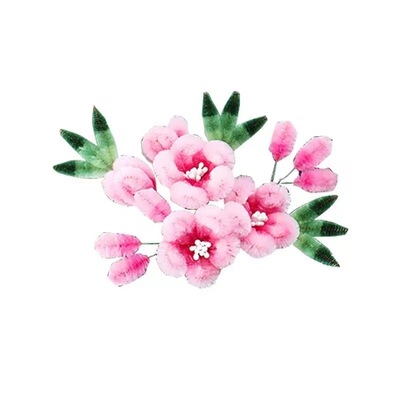 非遗绒花diy材料包发簪制作工具搓丝板退火铜丝无捻蚕丝线免劈丝