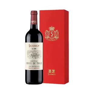 【自营】圣芝G420上梅多克中级庄红酒礼盒装进口赤霞珠干红葡萄酒
