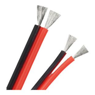 红黑特软硅胶双并线 26awg-8awg 连接电线排线耐高温2芯铜芯电线