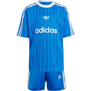 Adidas/阿迪达斯正品三叶草小童圆领舒适透气运动套装JC9167