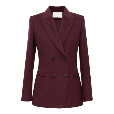 LadyJA级山羊绒+澳毛西装外套