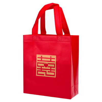 无纺布袋双喜结婚礼品袋超大号