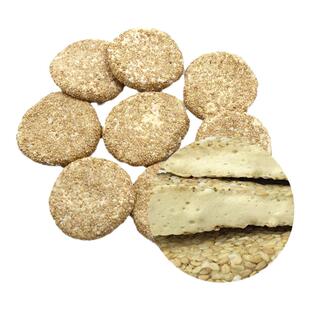 麦芽糖饼江西熟白黑芝麻麦芽糖饼零食叮叮糖块片粘牙糖手工麻糖饼