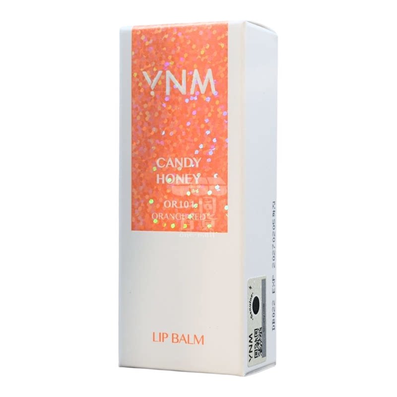 YNM糖果蜂蜜温感变色润唇膏OR101橙红色3g敏感肌秋冬长效滋养进口