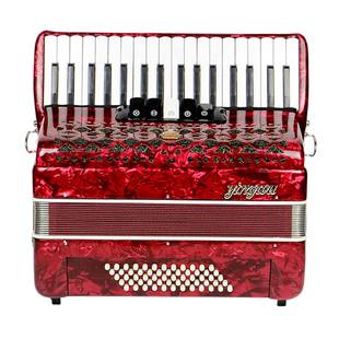 正品鹦鹉中华老字号手风琴乐器演奏手风琴60/96/120贝斯三四排簧