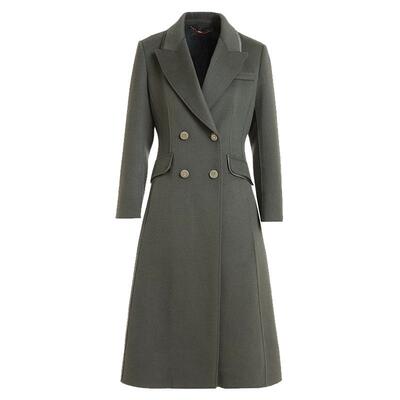 乔万尼绵羊毛山羊绒毛呢大衣