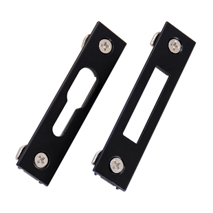 铝合金阳台移门锁扣推拉门锁片平移门门窗玻璃门挡片扣座卡扣配件