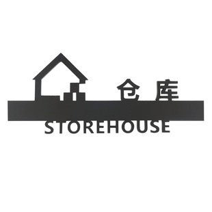 仓库标识门牌立牌储藏工厂仓库重地顾客止步立体粘贴亚克力提示牌