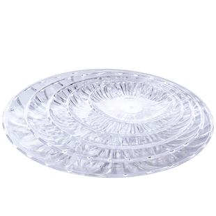 KTV酒吧专用水果盘透明塑料亚克力果盘商用酒店小吃盘糖果盘果盆