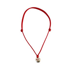 「小银坨」超小超可爱 本命红绳实心纯银925小银坨坨手链手链女