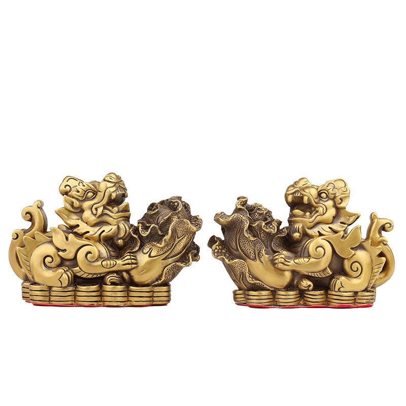 黄铜貔貅摆件中式风桌面开业礼品