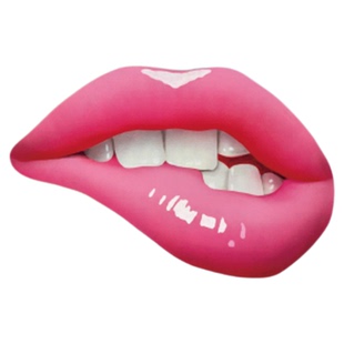 TLP反光贴 咬嘴唇 粉色美人粉嫩红唇 平板平面遮盖 头盔防水贴纸