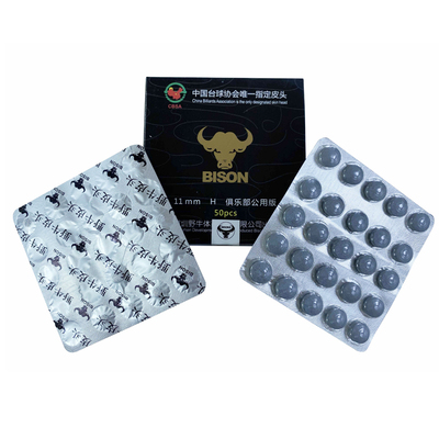 野牛10mm黑八用品配件台球杆皮头