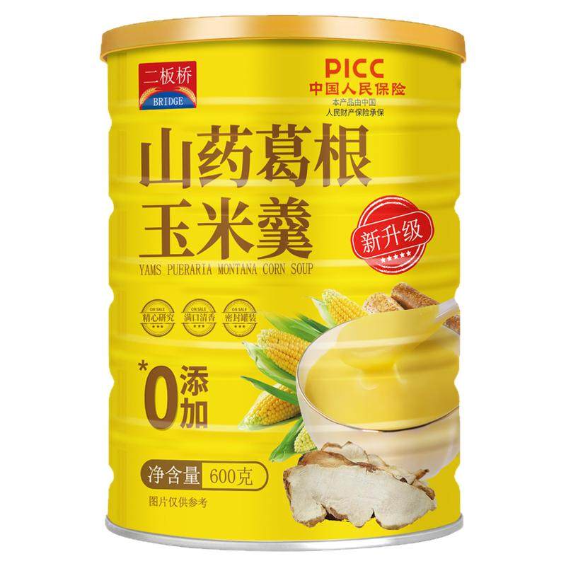 二板桥饱腹早餐山药葛根玉米羹玉米糊五谷杂粮营养代餐600克