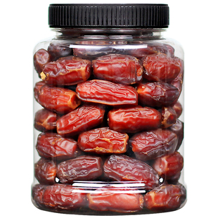 干制椰枣500g罐装大枣迪拜阿联酋特产零食黑椰枣非新疆免洗红枣