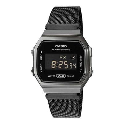 卡西欧反显复古小方块手表男