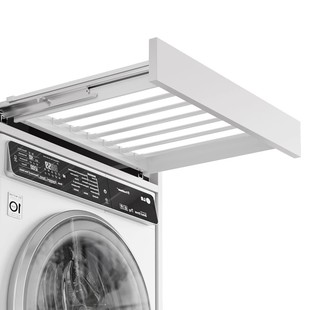 卡贝洗衣机抽拉裤架反弹衣架隐形晾衣架伸缩上方隐藏收纳阳台内置