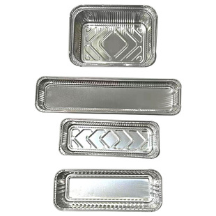 面包烘焙锡纸盒长方形耐高温621烧烤托盘烧烤玉米芝士蛋挞锡纸盒