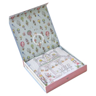 Atelier Choux 围兜新生婴儿宝宝口水巾双面吐奶巾100%棉小围嘴