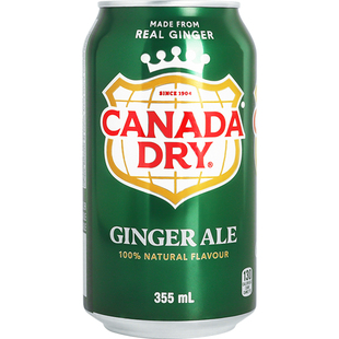 Canada dry姜汁汽水加拿大进口干姜气泡水Ginger Ale生姜碳酸饮料