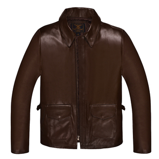 美国原装进口夺宝奇兵印第安纳.琼斯 经典复古休闲真皮皮衣夹克