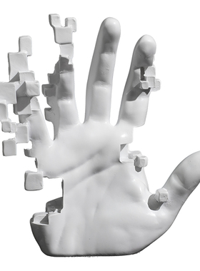 现代抽象手掌摆件软装