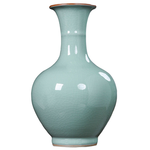 景德镇陶瓷器仿古花瓶摆件中式复古简约客厅插花家居电视柜装饰品