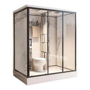 整体卫浴冲凉房户外隐私玻璃浴室隔断一体化卫生间厕所整体浴室