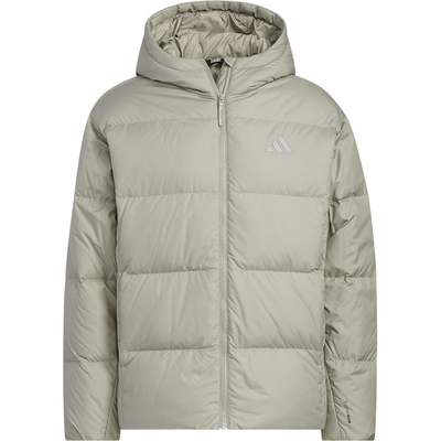 Adidas/阿迪达斯正品2025秋季款男士日常保暖连帽羽绒服KC2498