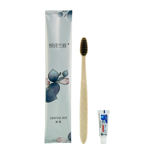 铝箔三边封酒店专用一次性竹炭软毛牙刷带牙膏洗漱套装宾馆民宿
