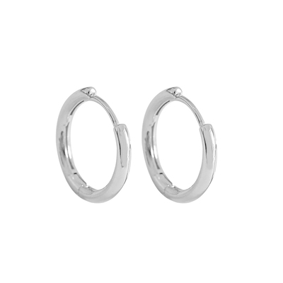 日韩925纯银男女简约耳圈耳环
