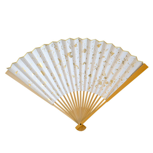 皖南扇庄7寸-10寸水磨玉竹扇骨司玉扇子文玩扇配苏工扇面宣面古风