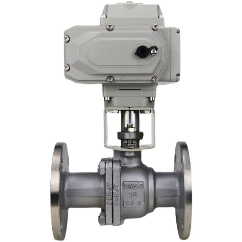 Q941F-16P/C电动 304不锈钢 铸钢法兰球阀DN40 50 65 80 100 125