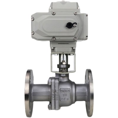 Q941F-16P/C电动 304不锈钢 铸钢法兰球阀DN40 50 65 80 100 125