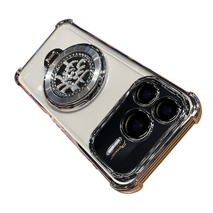 适用华为荣耀power2手机壳prower2保护硅胶套SER一AN00带镜头膜全包气囊防摔透明软男女新款支架高级感老年人