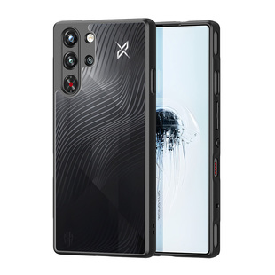 DUX DUCIS适用红魔10pro/11pro+游戏手机壳Air保护套努比亚硅胶软边硬壳透明微磨砂流纹线条防摔超薄简约散热
