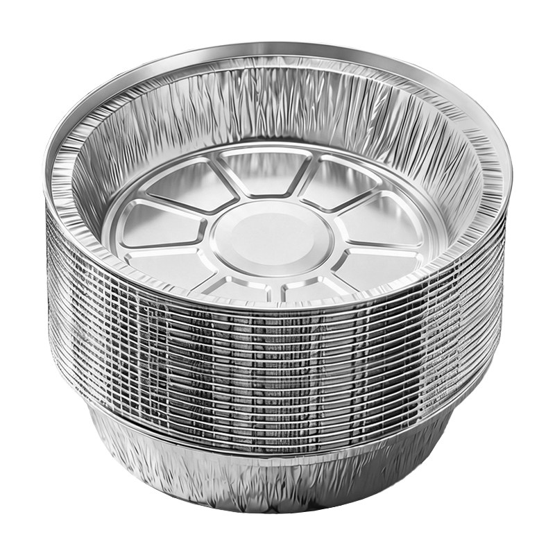 空气炸锅专用纸锡纸盘烧烤箱烘焙锡箔碗家用食品级锡纸盒食物纸碗