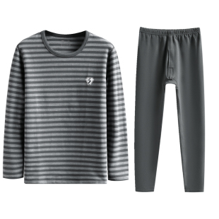 双面德绒秋衣秋裤保暖内衣冬季男青少年大童初中学生线衣线裤套装