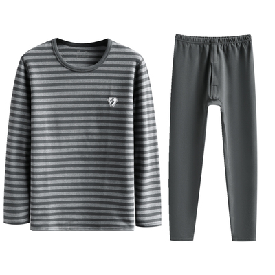 不起球-德绒秋衣秋裤套装男