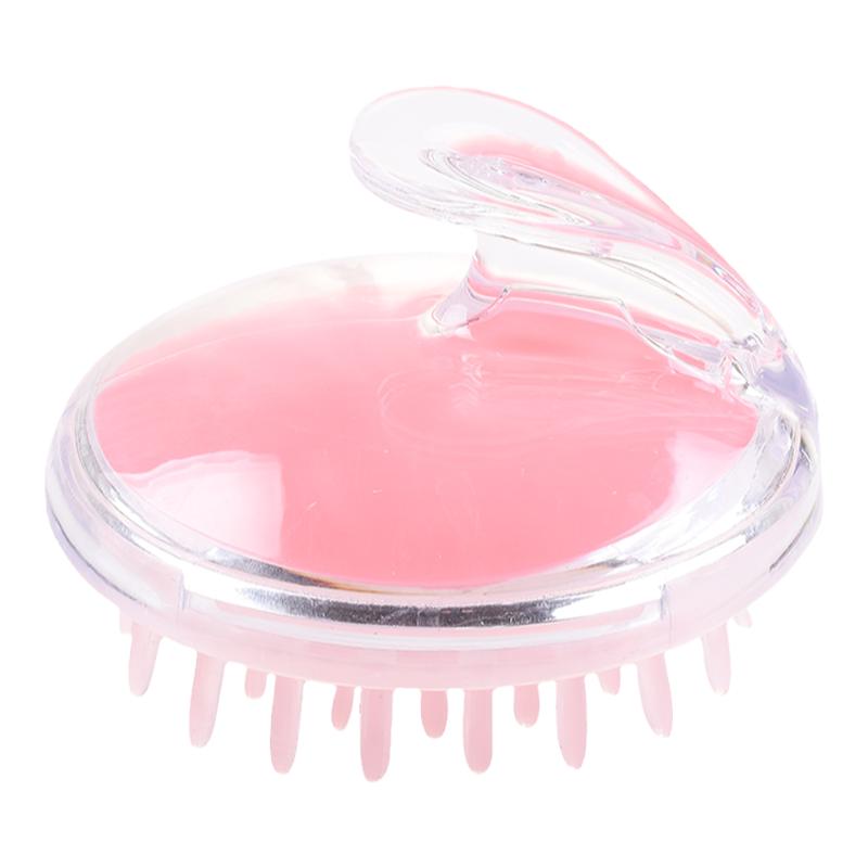 柔软硅胶洗头梳子顺发梳头部