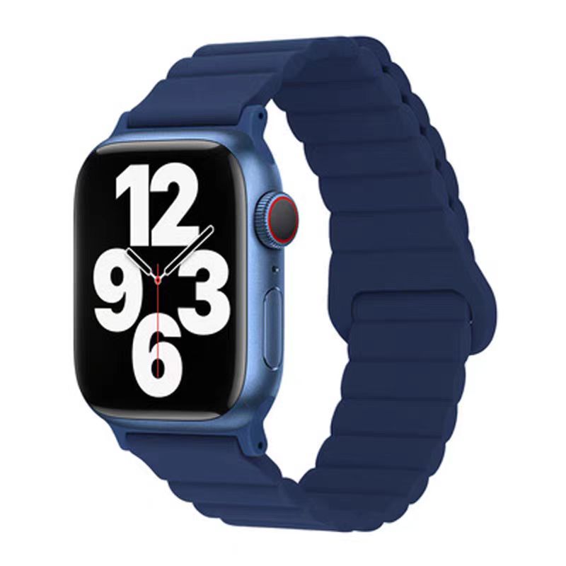适用苹果手表 波浪磁吸iwatch11表带applewatchS10硅胶表带s9表链