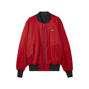 Skechers斯凯奇秋冬男子双面穿裥棉外套舒适运动夹克上衣L124M008