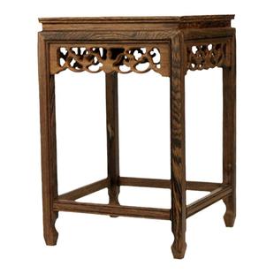 鸡翅木小花架中式古典实木花几室内桌面花瓶盆景奇石摆件鱼缸底座