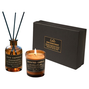 C&D丨无火香薰礼盒家用室内持久留香香氛蜡烛结婚礼品生日礼物