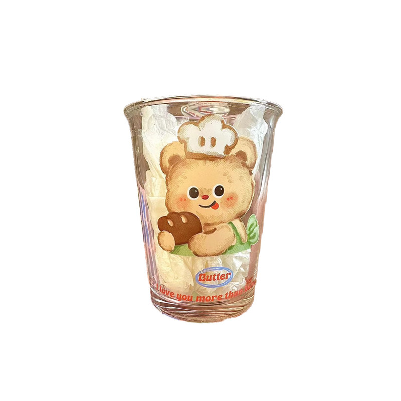 玻璃卡通可爱好看早餐杯