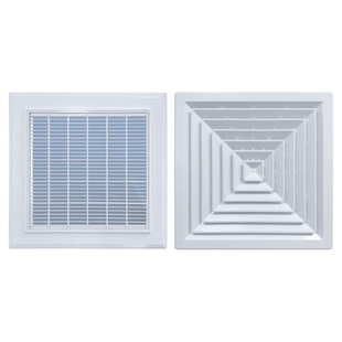 ABS铝扣板集成吊顶600*600空调出风口方形散流器排风管道通风口